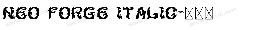 Neo Forge Italic字体转换